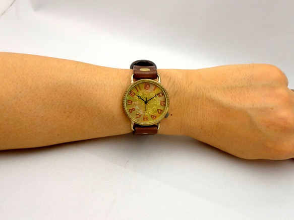 &quot;S-WATCH-JB1&quot; JUMBO 35mm 黃銅 (Brass) 簡單型號手工手錶 [JUM30 BR 第8張的照片