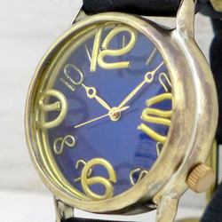 “JSB2”BL錶盤JUMBO36mm黃銅手工腕錶[JUM38B BL] 第3張的照片
