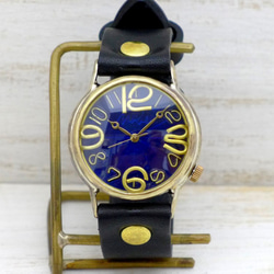 “JSB2”BL錶盤JUMBO36mm黃銅手工腕錶[JUM38B BL] 第4張的照片