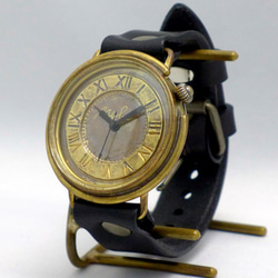 “GIGANT-B”羅馬數字超大號 JUMBO (42mm) 黃銅手工腕錶 [JUM129] 第1張的照片