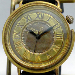 "GIGANT-B" ローマ数字 特大JUMBO(42mm)Brass 手作り腕時計 [JUM129] 4枚目の画像