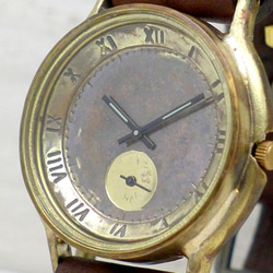 “JB-SS2”羅馬數字 36mm 黃銅小秒針手工腕錶 [JUM31SS2 Rome] 第4張的照片