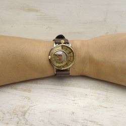 "SCOP-L" JUMBO Brass 時間・分独立表示ユニークモデル 手作り腕時計 [JUM66 BR] 7枚目の画像