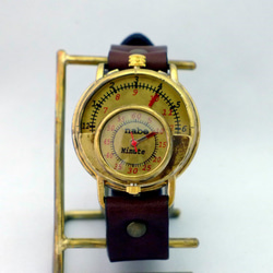 "MASK" JUMBO Brass 時間・分独立表示ユニークモデル 手作り腕時計 [JUM59 BR] 4枚目の画像