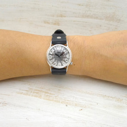 “On-Time3-SV”男士銀色浮模手工手錶 [355SV] 第5張的照片