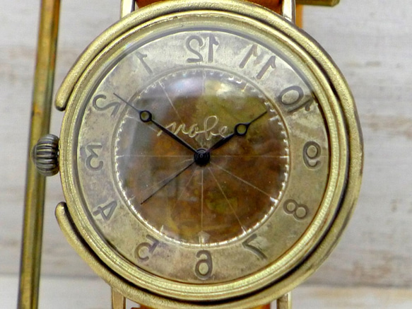 “GIGANT-B-Rev”42 毫米黃銅反向旋轉模型手工手錶 [JUM129Rev] 第6張的照片