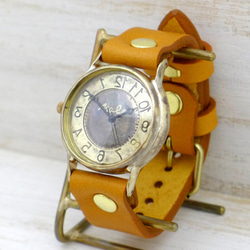 "J.S.B-Rev" 逆回転モデル JUMBO(36mm)Brass(真鍮) 手作り腕時計 [JUM38Rev] 2枚目の画像