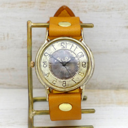 "J.S.B-Rev" 逆回転モデル JUMBO(36mm)Brass(真鍮) 手作り腕時計 [JUM38Rev] 5枚目の画像