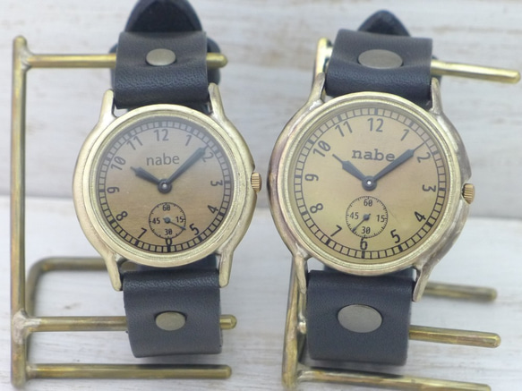 ”J.B.-SSP"GD文字盤 36mmBrass真鍮スモールセコンド 手作り腕時計 [JUM31SSP GD] 9枚目の画像