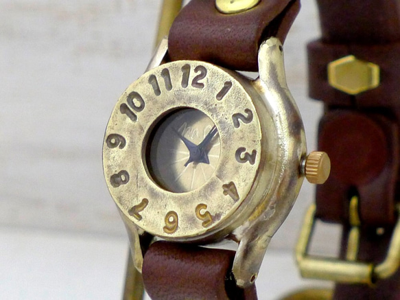 “BIWA” Lsdy 的黃銅手工手錶 [235] 第1張的照片