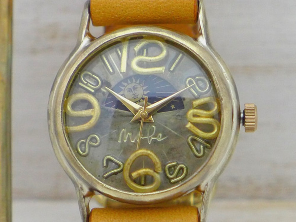 《準時-BS&amp;M》32毫米黃銅日月手工手錶 [214B-S&amp;M] 第6張的照片