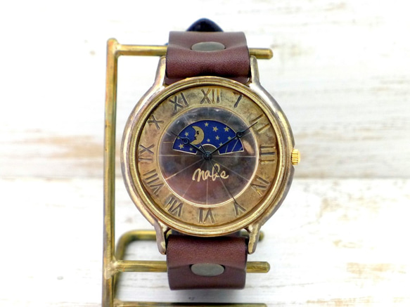 “GRANDAD-BS &amp; M”超大號 JUMBO 黃銅日月手工腕錶 [JUM116S &amp; M] 第3張的照片