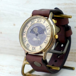 “GRANDAD-BS &amp; M”超大號 JUMBO 黃銅日月手工腕錶 [JUM116S &amp; M] 第4張的照片
