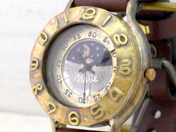 “Explorer-MEGA2-BS &amp; M”超大 42 毫米黃銅 (Brass) 手工腕錶 [JUM135S &amp 第2張的照片