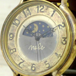 &quot;GRANDAD-BS &amp; M&quot; 42 毫米黃銅日月手工手錶 [JUM116S &amp; M 阿拉 第1張的照片
