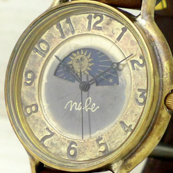 &quot;GRANDAD-BS &amp; M&quot; 42 毫米黃銅日月手工手錶 [JUM116S &amp; M 阿拉 第2張的照片