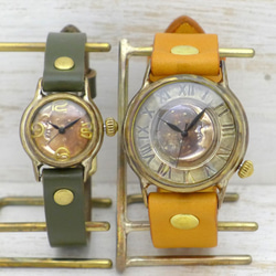 &quot;CrescentMoon-LB&quot; 22mm 黃銅 (Brass) Crescent 錶盤 手工時鐘 [30 第10張的照片