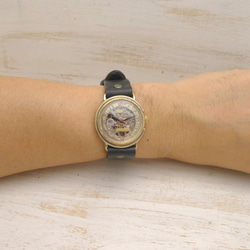 BHW063 阿拉伯數字手動上鍊黃銅男士手工手錶 [BHW063 Arabic] 第5張的照片