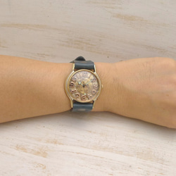 &quot;JSB&quot; 銅數索引 36mm 黃銅手工手錶 [JUM38 銅數] 第7張的照片