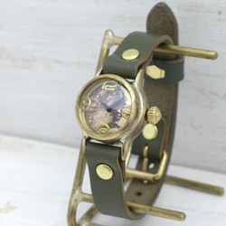 &quot;CrescentMoon-LB&quot; 22mm 黃銅 (Brass) Crescent 錶盤 手工時鐘 [30 第4張的照片