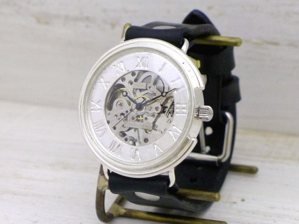 SHW081 羅馬數字手動上鍊銀色超大號 JUMBO 手工腕錶 [SHW081 羅馬數字] 第2張的照片