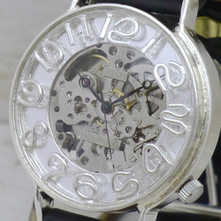 SHW082 手巻きSilver 42mm Silver925 手作り腕時計 [SHW082] 2枚目の画像