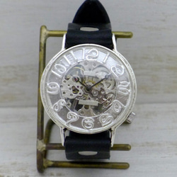 SHW082 手巻きSilver 42mm Silver925 手作り腕時計 [SHW082] 3枚目の画像