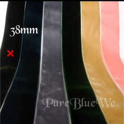 今季マスト♡ベロア ３８mm幅 ２m　カラー選択 1枚目の画像