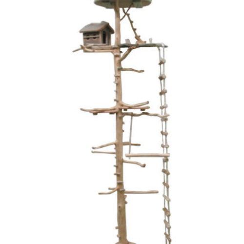 オリジナル大型流木バードジムタワー（ツリーハウスオブジェタイプ