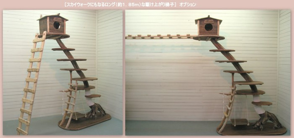 オリジナル大型流木アート キャットタワー［pk23］ 8枚目の画像