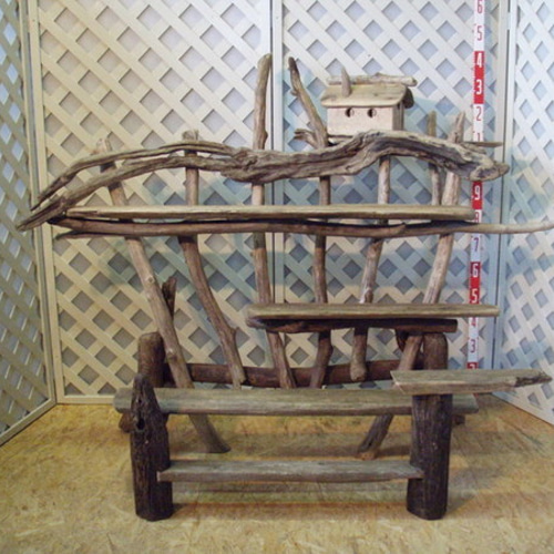 流木飾り棚（ガーデン用）【la08】 その他家具 レットイットビー 通販