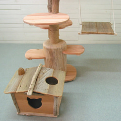 「送料無料」流木アートのレットイットビーのオリジナル流木アート キャットタワー pk29 オリジナル流木ペット用品 7枚目の画像