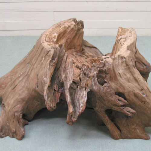 大型ガラステーブル用切り株流木 ka86 オリジナル流木インテリア