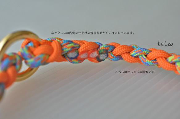 迷子札用首輪　ドッグネックレス　アーミー(最大径35cmまで) 3枚目の画像