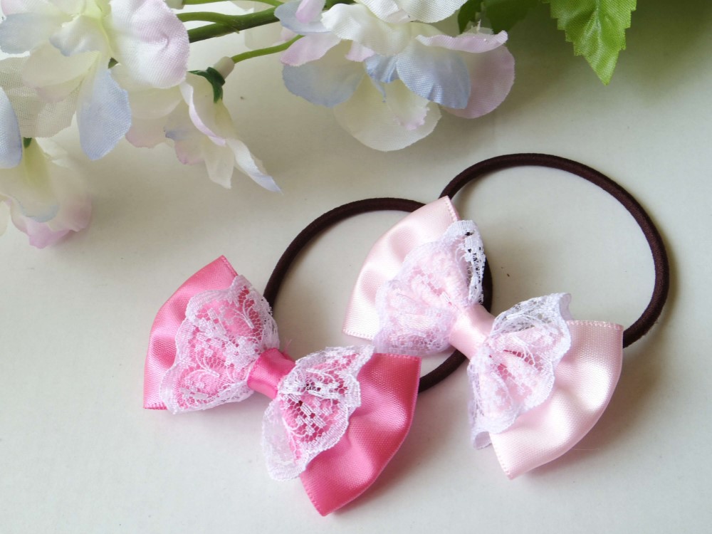 ♡ハンドメイド♡ヘアゴムリボン 楽天市場】ハンドメイド リボンヘアゴム 9種類〔国産・手作り