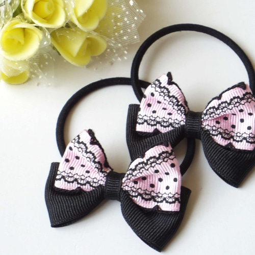 再販13【ラベンダー＆ピンク】ナチュラルリボン♡ヘアゴム 再販13【ラベンダー＆ピンク】ナチュラルリボン♡ヘアゴム 再販