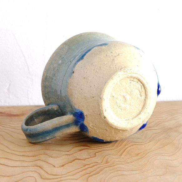 Blue glass mug size:L #c-202 5枚目の画像