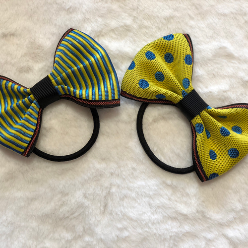 送料込！畳ヘリ畳縁リボン2個セット！♫ ヘアゴム orange candy 通販  