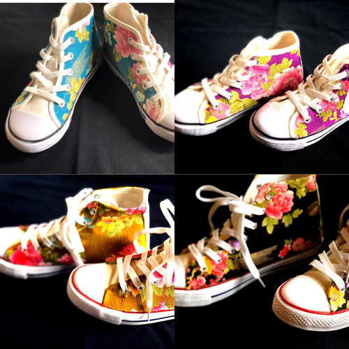 美品✨D&G ドルチェ&ガッバーナ ハイカットスニーカー 和柄 花柄 ジャガード DOLCE ＆ GABBANA/ドルチェ＆ガッバーナ】ハイカットスニーカー