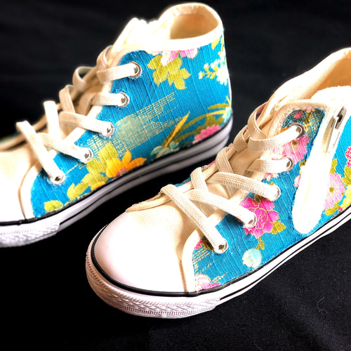☆和柄☆のハイカットスニーカー！！ スニーカー orange candy