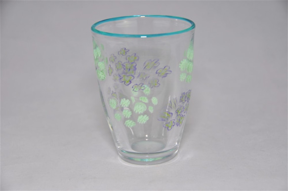 紫陽花のグラス　CR-08 3枚目の画像