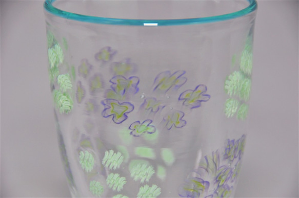 紫陽花のグラス　CR-08 4枚目の画像