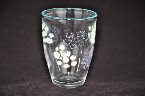 紫陽花のグラス　CR-08 6枚目の画像