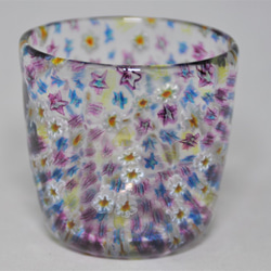 百花繚乱　小花のグラス（紫）　CR-10 1枚目の画像