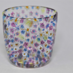 百花繚乱　小花のグラス（紫）　CR-10 8枚目の画像