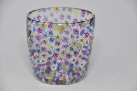 百花繚乱　小花のグラス（紫）　CR-10 8枚目の画像