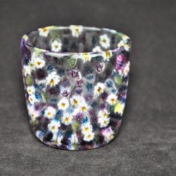 百花繚乱　小花のグラス（紫）　CR-10 10枚目の画像