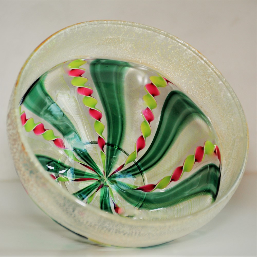 リボン＆レースケーンのベネチアンボウル（クリスマスカラー）