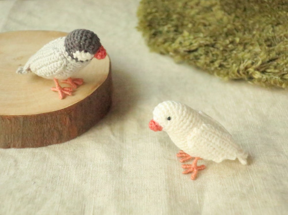 編みぐるみ・白い文鳥さん あみぐるみ Chi・Chi 通販 3370023