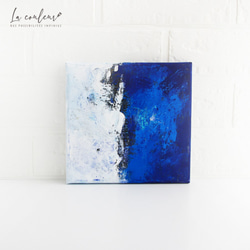 青色系 抽象画 アクリル画 抽象画_青＋白 絵画 La couleur aya 通販 10361850｜Creema